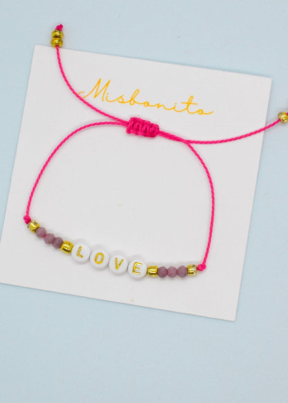 LOVE letter Bracelet adjustable