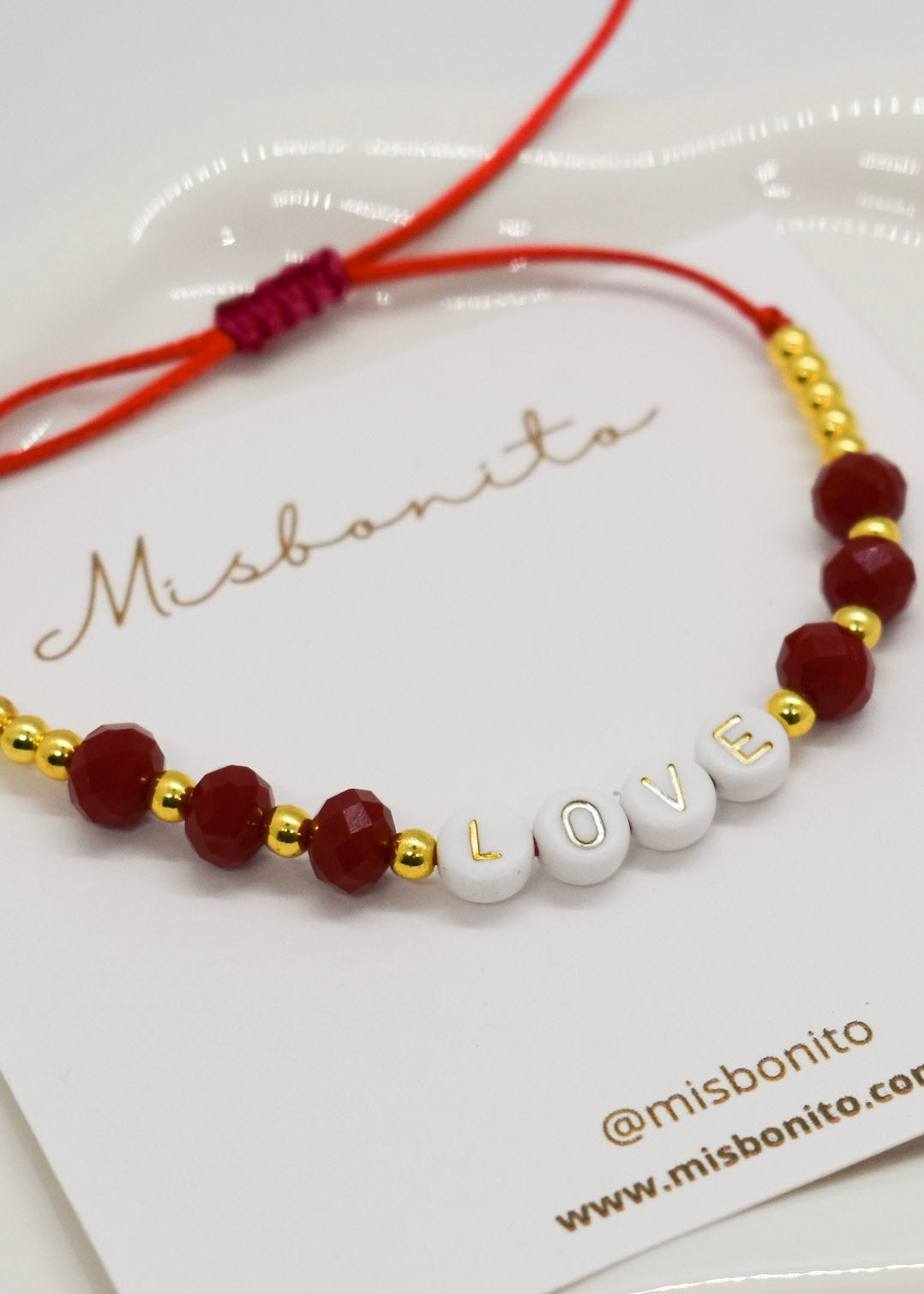 LOVE RED CRYSTALS BRACELET