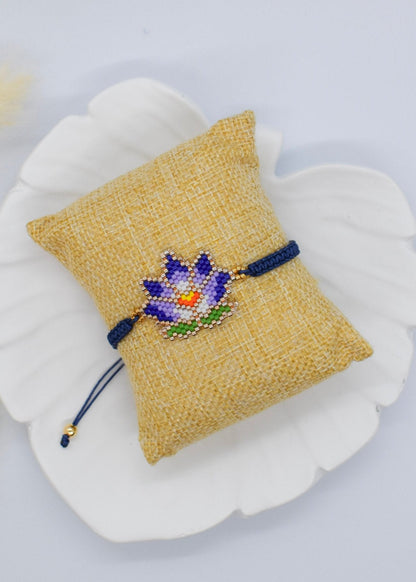 Lotus blue bracelet