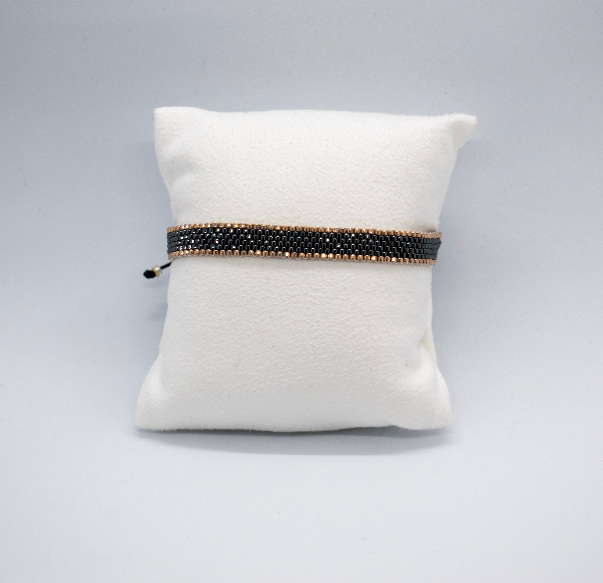 Miyuki bar bracelet black