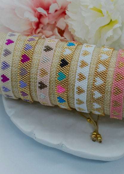 Muti heart Miyuki bracelet