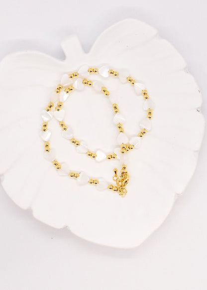 Nacar small heart choker
