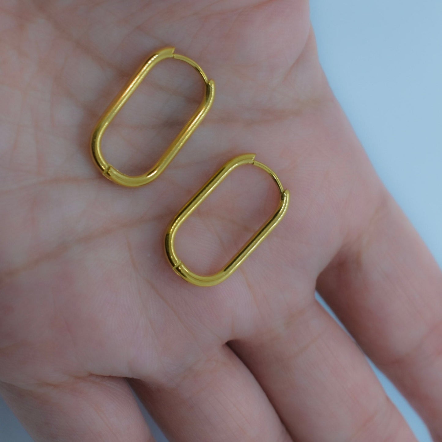 Rectangle Hoop Earrings