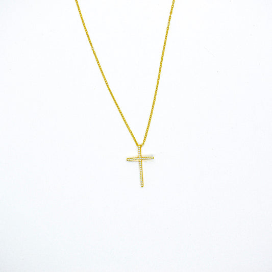 Thin cross necklace