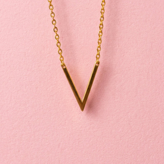 V chevron necklace