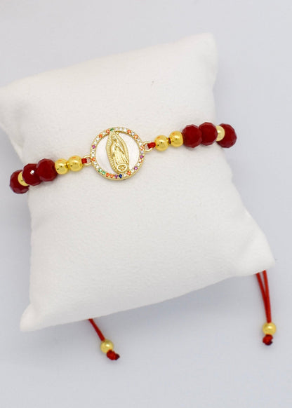 Virgin and Pearls Zirconia Bracelet