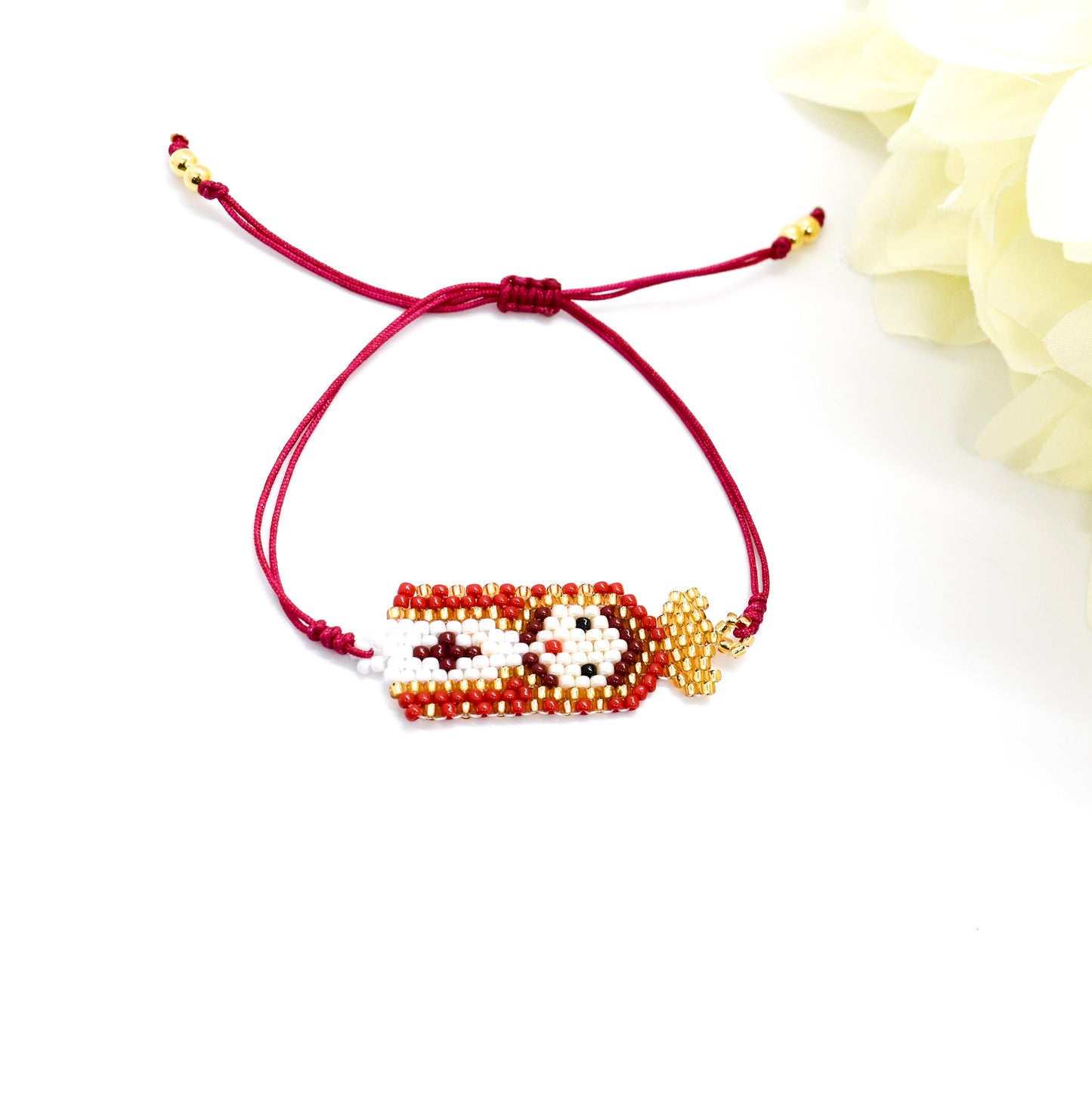 GUADALUPE VIRGIN MIYUKI BRACELET (RED)