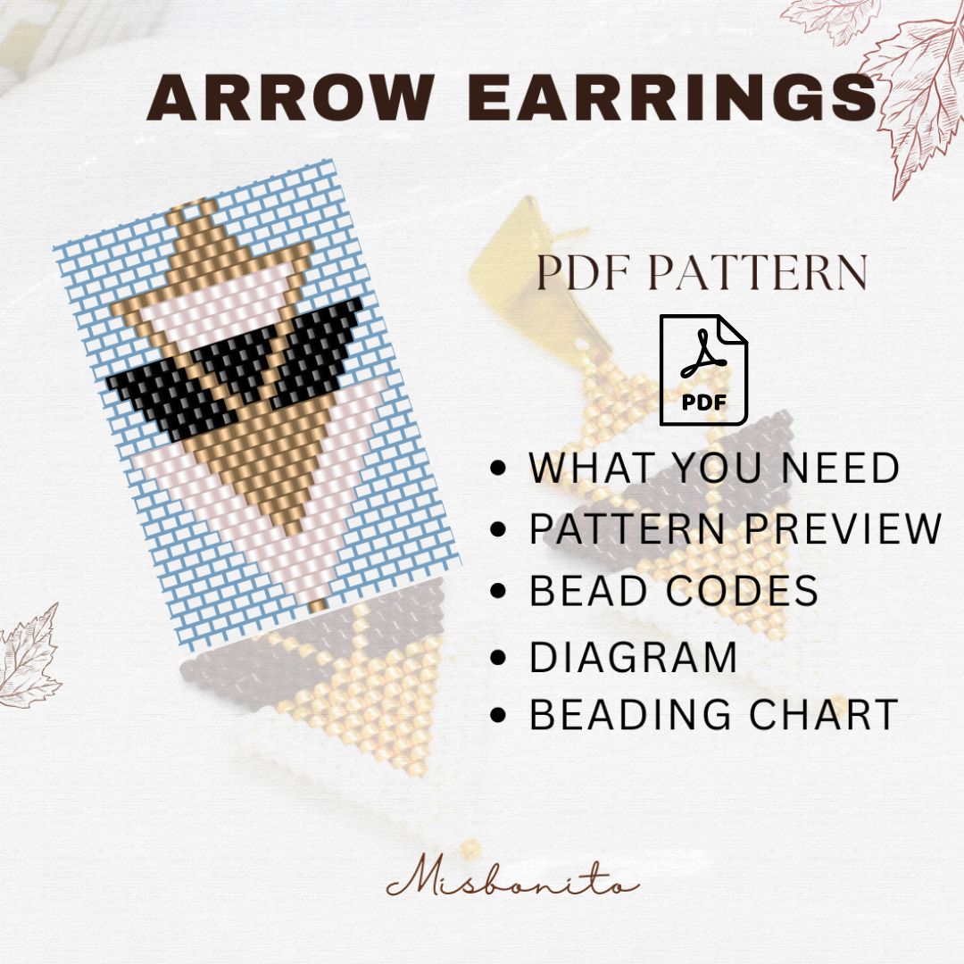 PDF ARROW EARRINGS DIGITAL DOWNLOAD