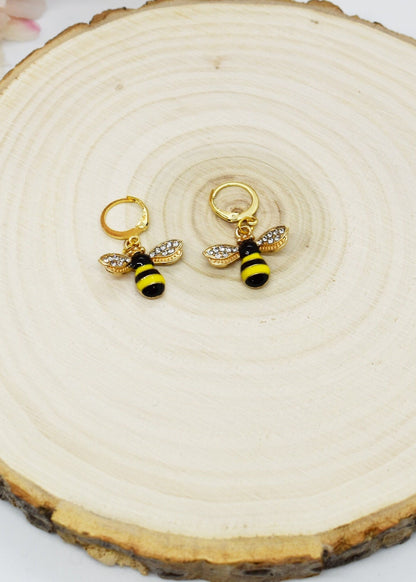 beeearrings earrings hoops