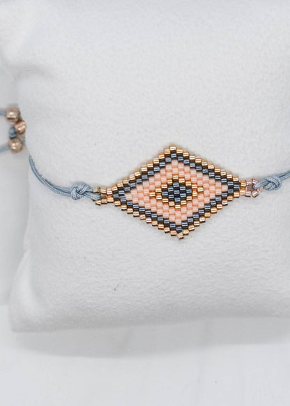 beige geometric bracelet