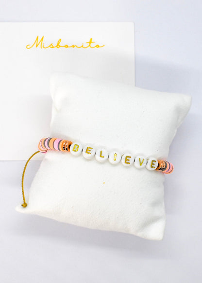 Heishi beaded bracelet