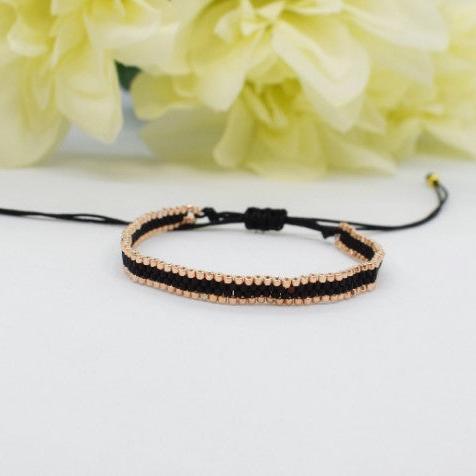 black thin bracelet