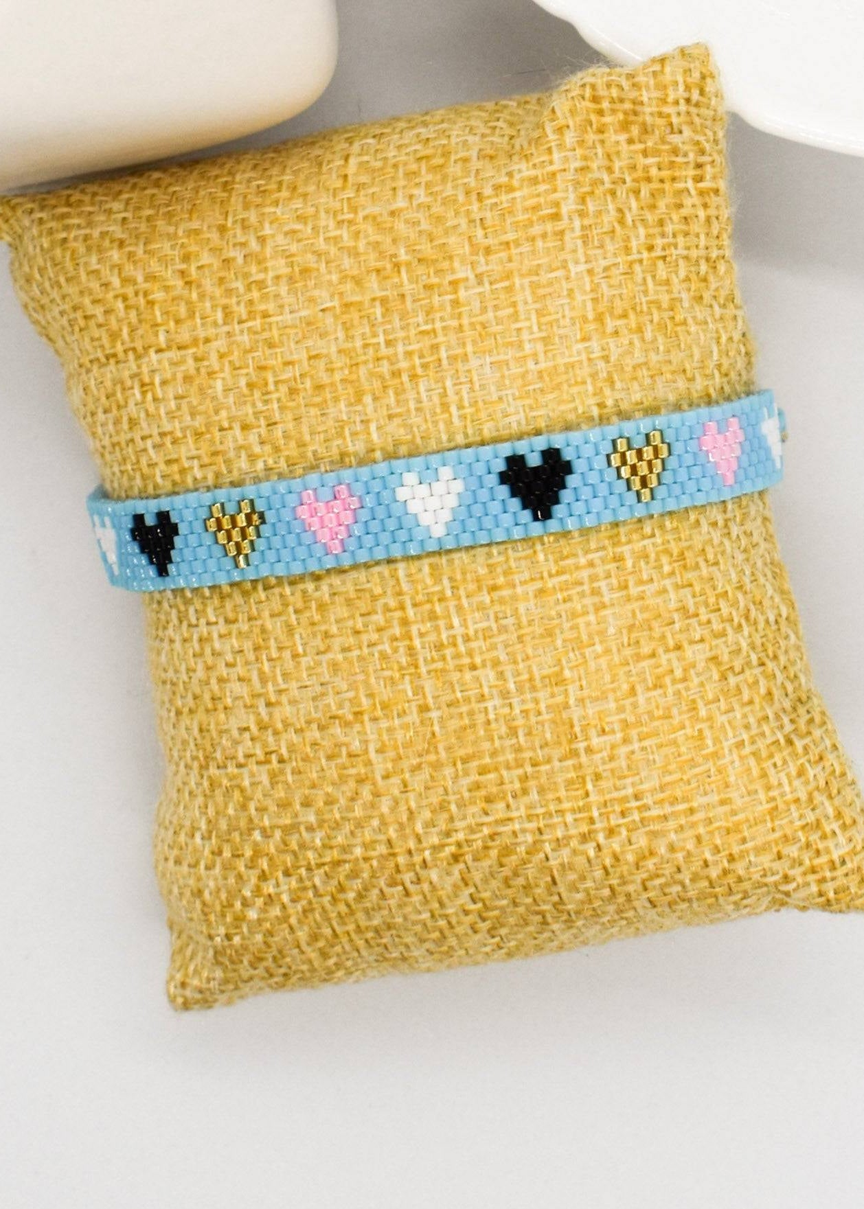 blue multicolor bracelets