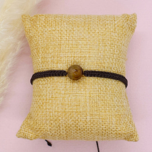 brown bracelet macrame