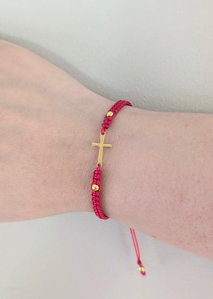 cross red bracelet