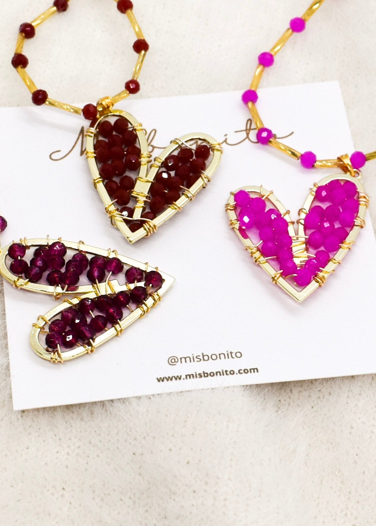 crystalcolorful hearts