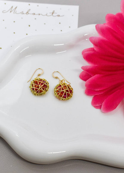 dreamcatcher earrings round