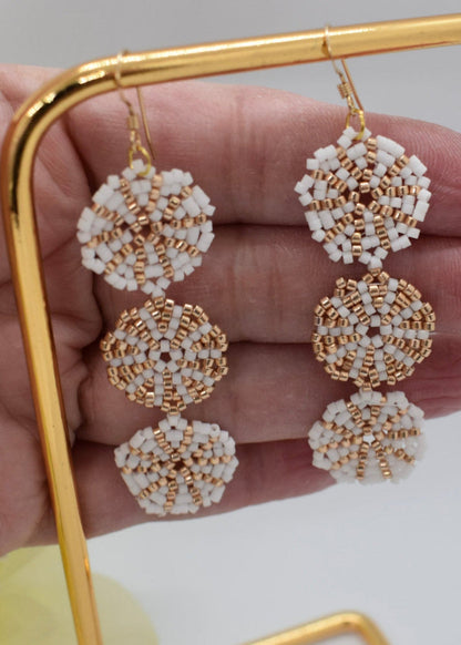earrings miyuki rondelles