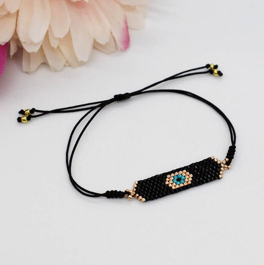 evil eye short bar bracelet 