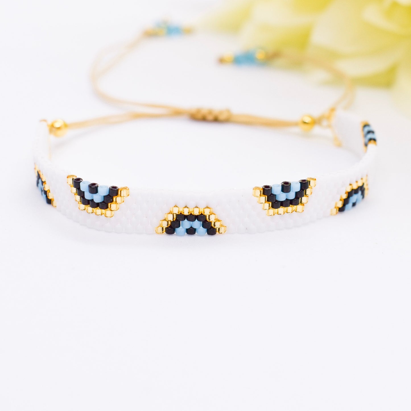 evil eye white bracelet