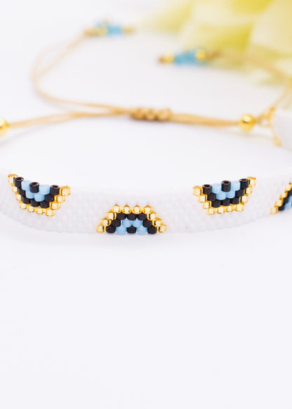 evil eye white bracelet