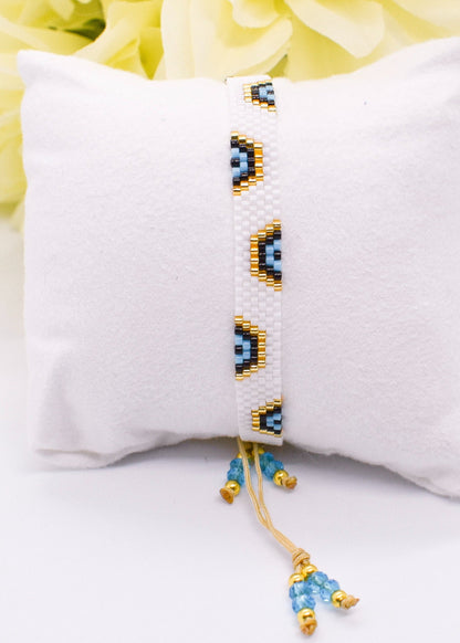 evil eye white bracelet
