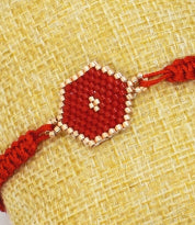 Evil eye red bracelet zoomed