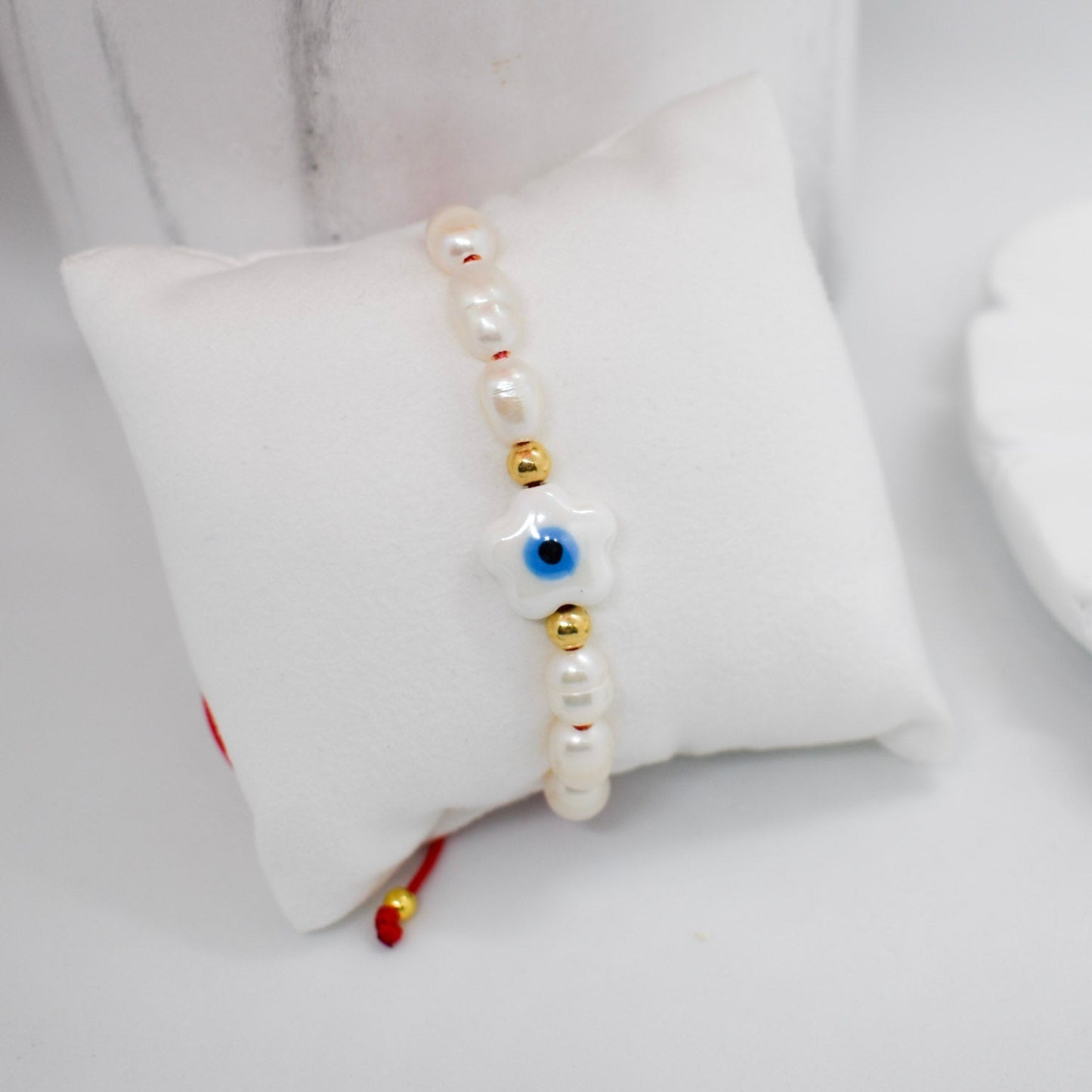 evil eye pearls bracelet