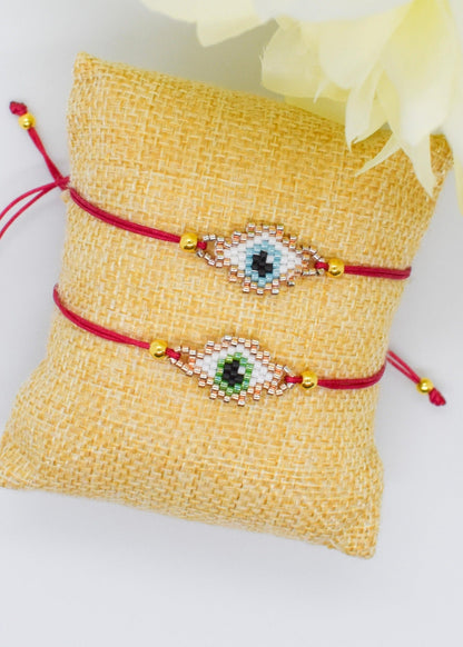 evil eye rombus bracelets