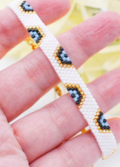 evil eye white bracelet