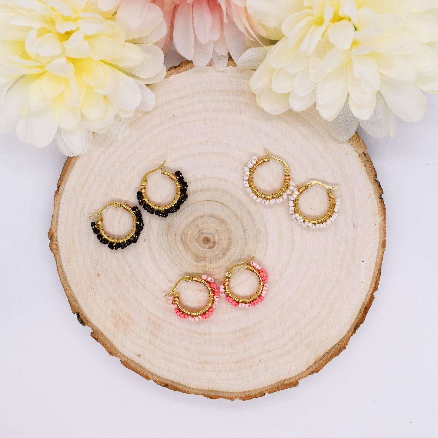 Floral Boho Hoops