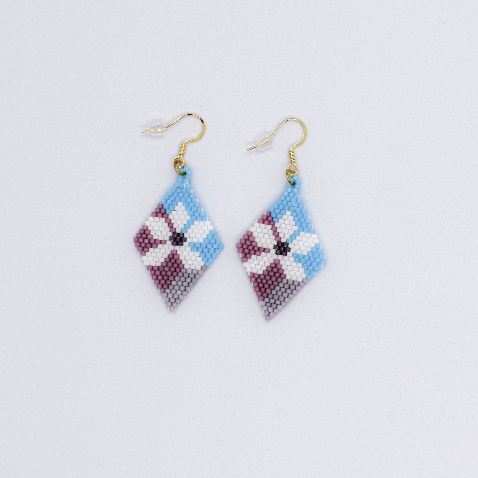 FLORAL BEADED EARRINGS