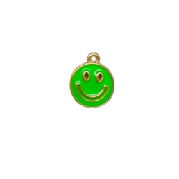 green happy face