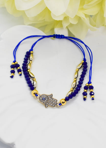 hamsa hand crystal bracelet