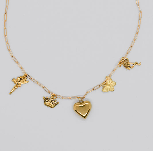 heart charms necklace