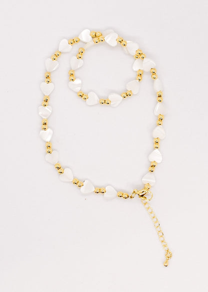 heart tiny nacar choker
