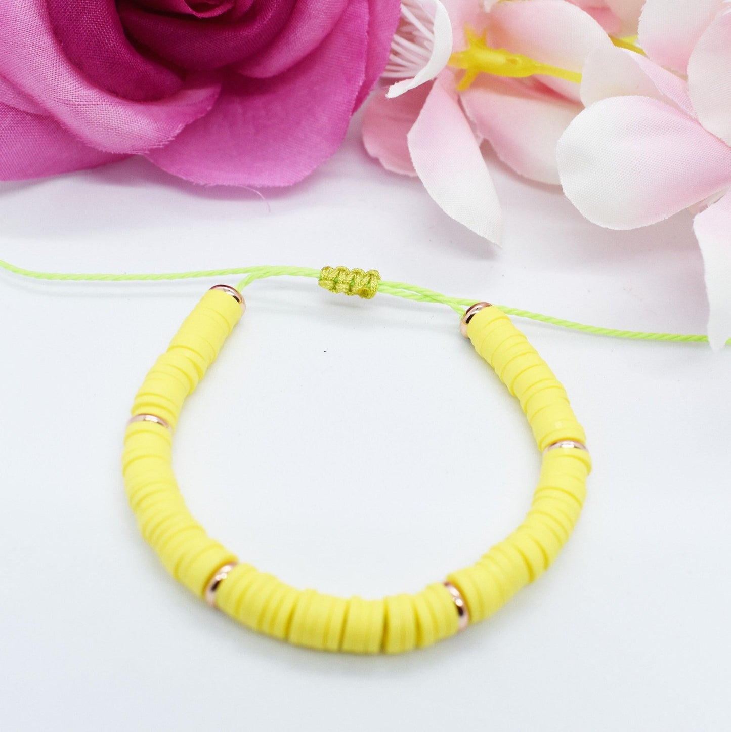 heishi yellow bracelet