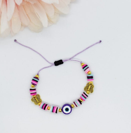 Colorful heishi beads bracelet