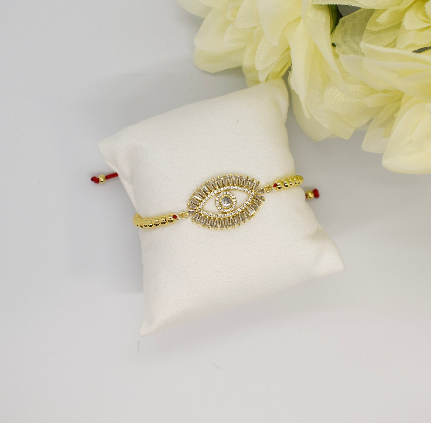 lashes golden beaded bracelets