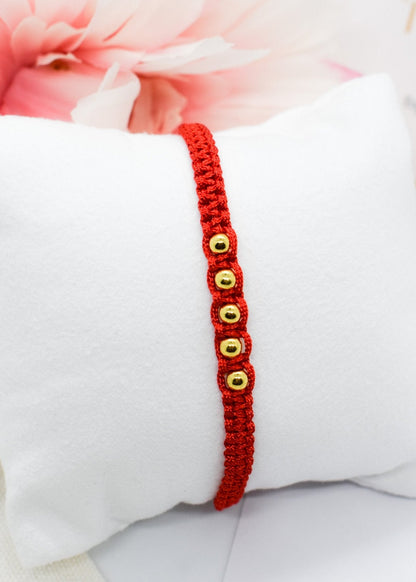 Macrame Ball Bracelet