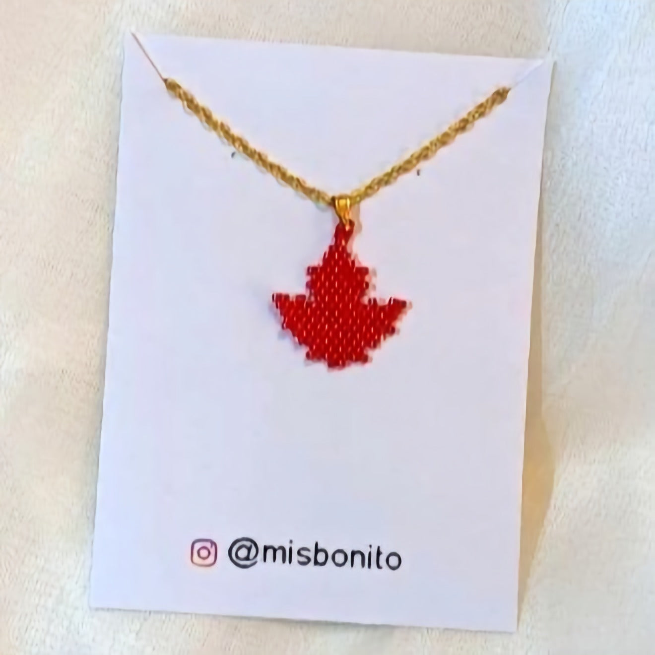 Canada Day Maple leaf necklace