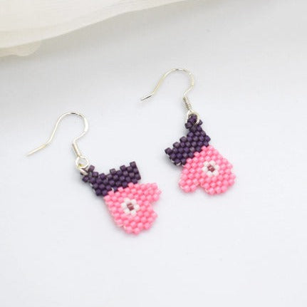 Mini glove earrings