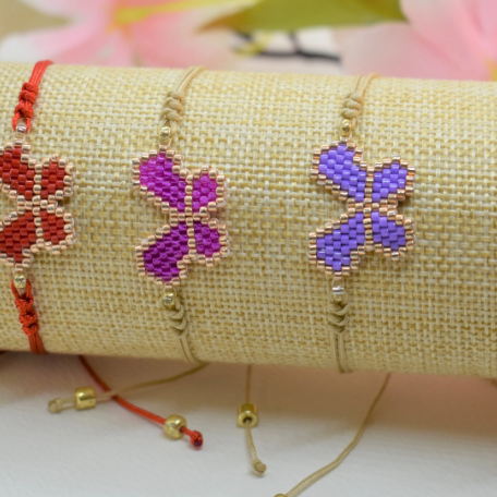 Butterfly beaded bracelets