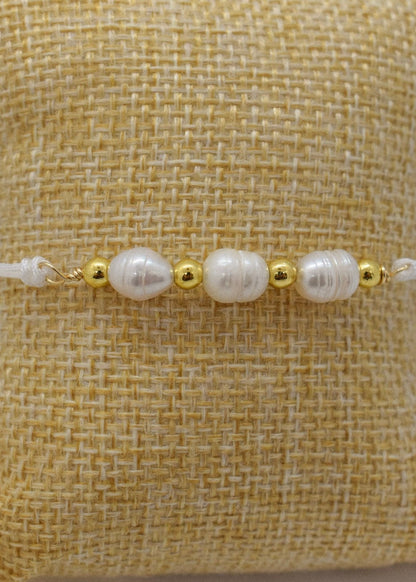 pearls bracelet adjustable