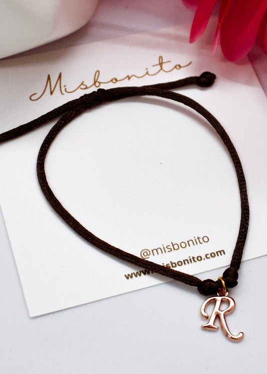 personalized simple letter bracelet