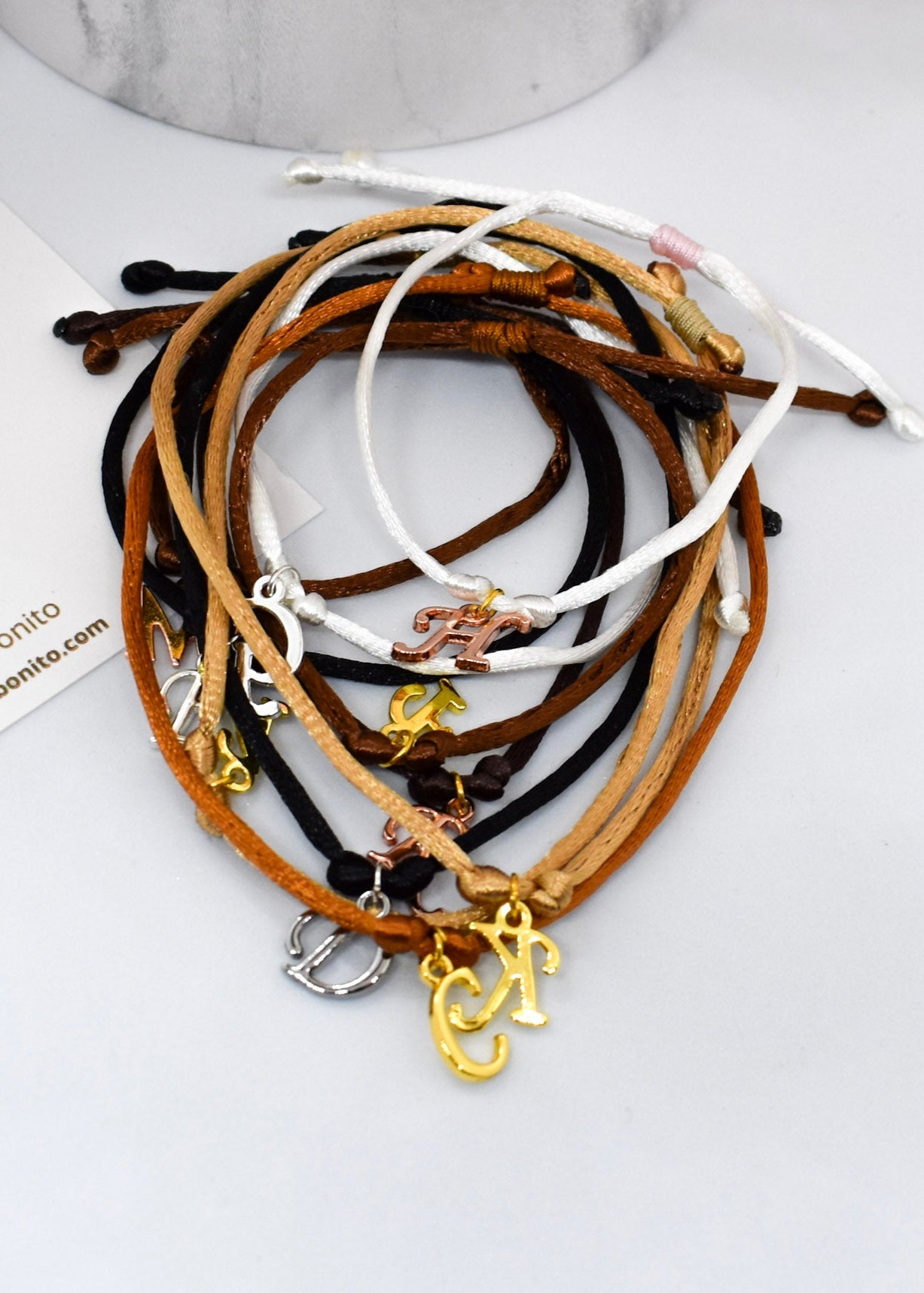 personalized simple letters bracelet