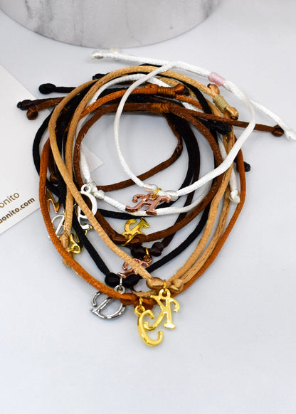 personalized simple letters bracelet