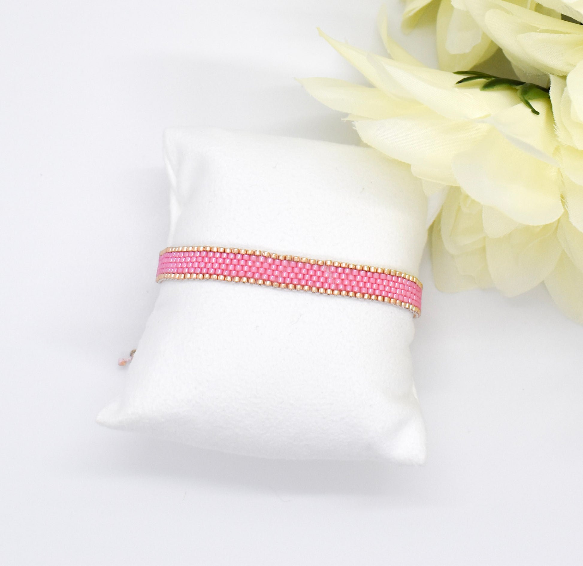 pink bar bracelet