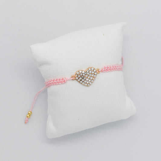 pink strass bracelet