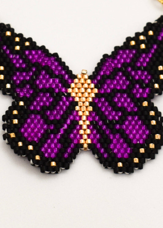 purple butterfly zoomed in